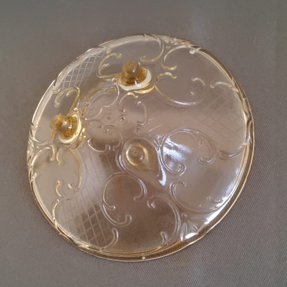 MCM Yellow Depression Glass 1 Big and 5 Small Sorbet Desert Bowls - Picture 7 of 8